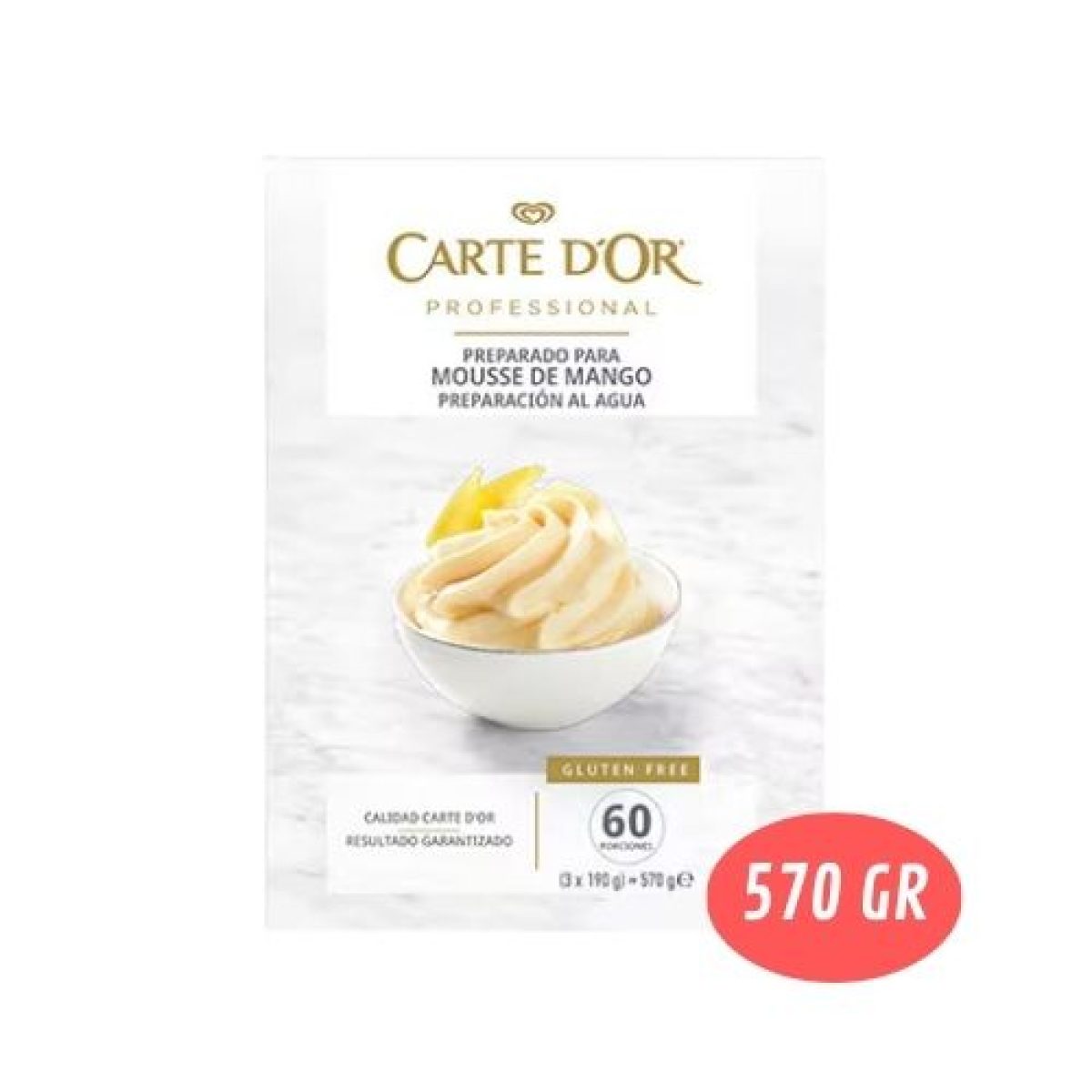 Preparado Mousse Sabor Mango Carte Dor 