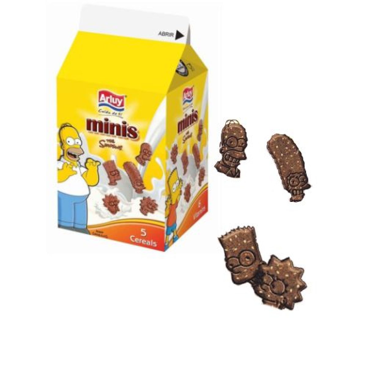 Galletas de Chocolate Minis Simpson Arluy x12