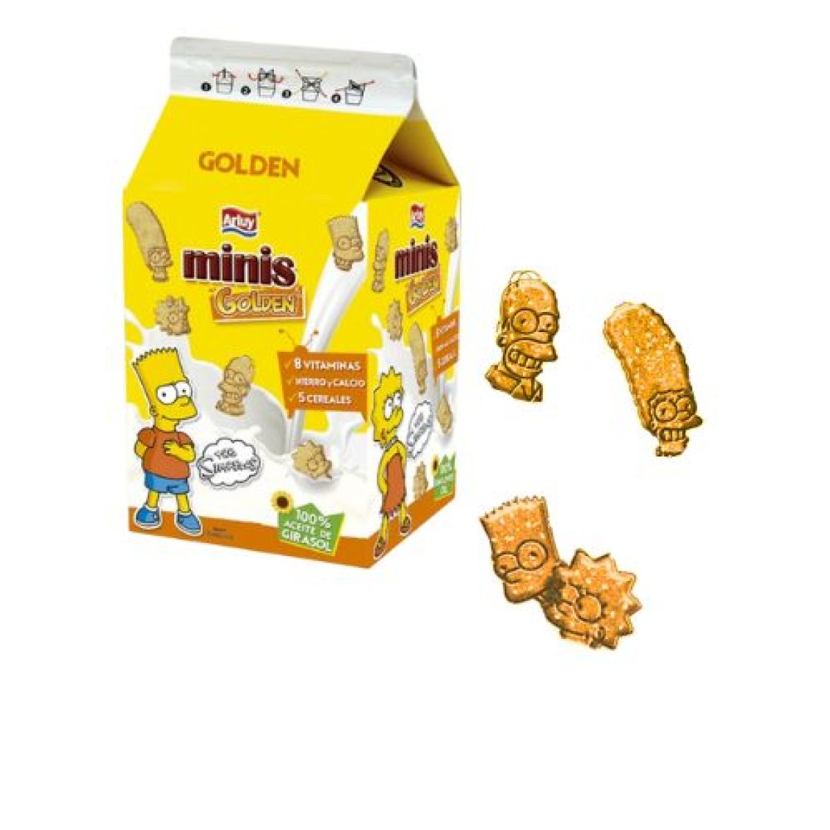 Galletas Golden Minis Simpson Arluy x12