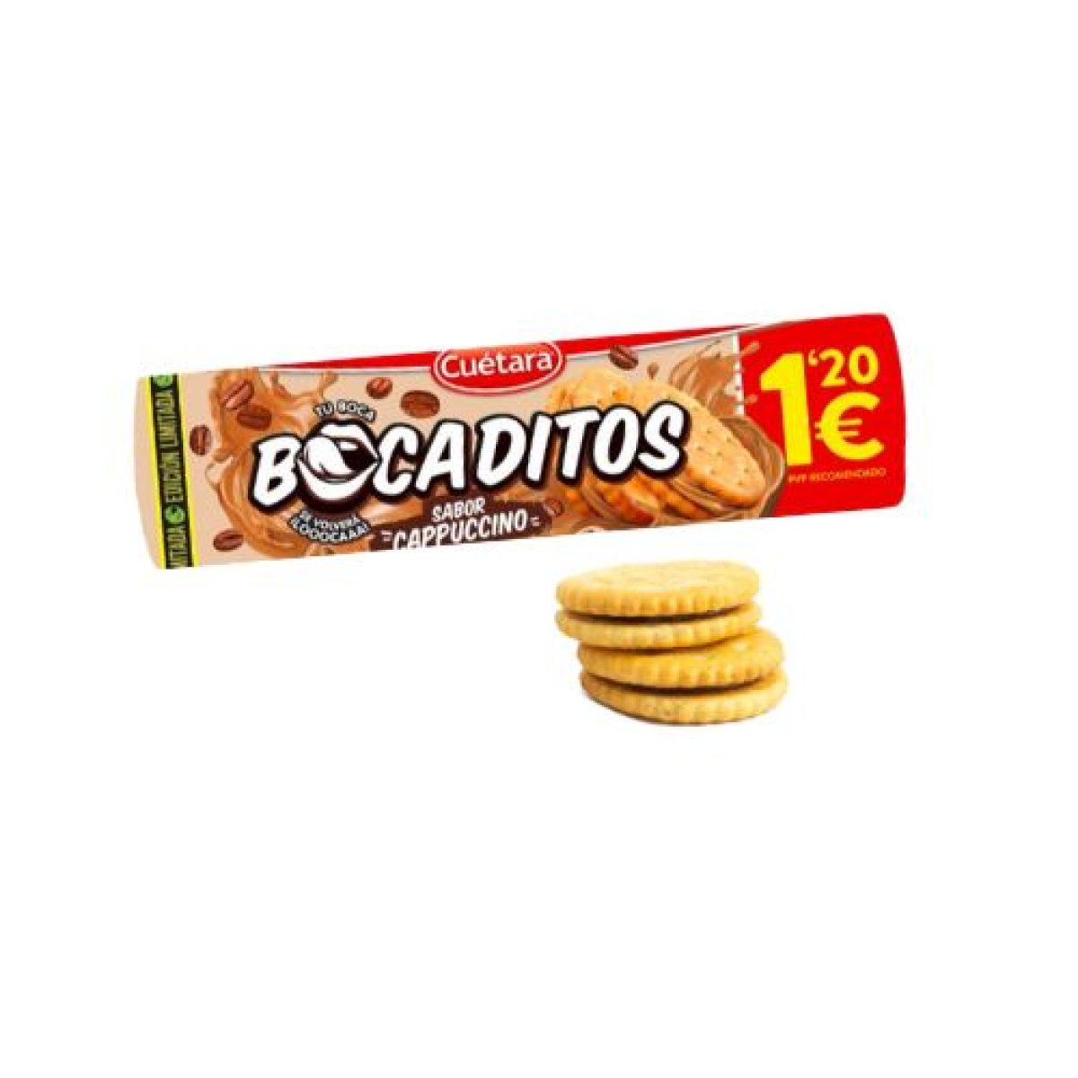 Bocaditos Galletas Rellenas de Crema Sabor Cappuccino de Cuétara x15