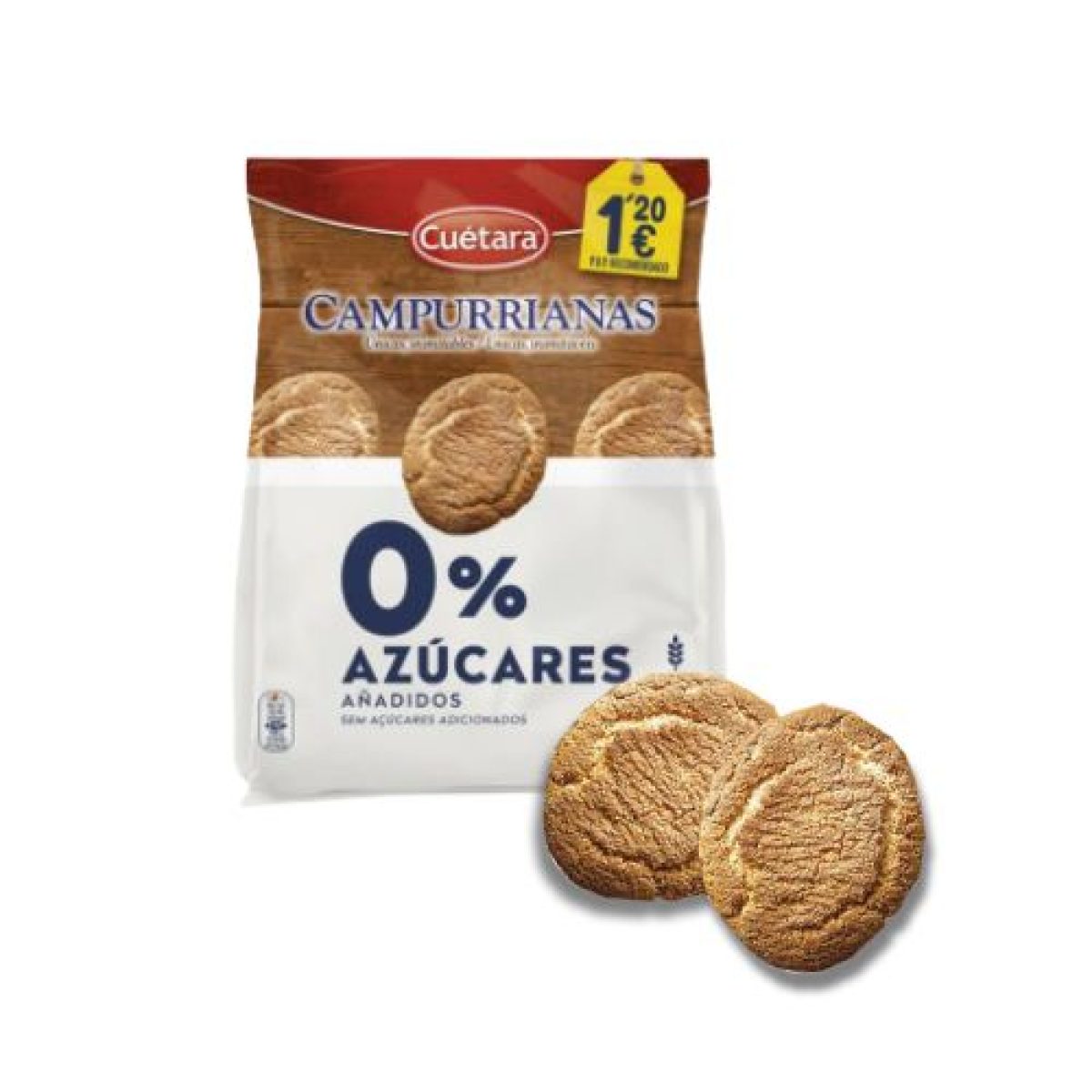 Galletas de Cereales Campurrianas 0% Azúcares de Cuétara x7