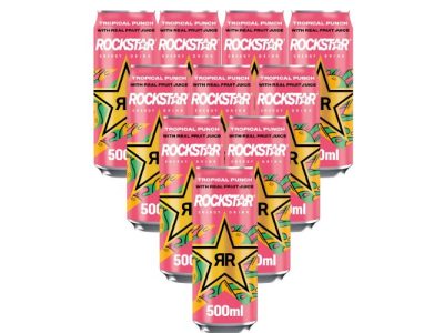 Bebida Energética Rockstar Sabor Tropical Punch x12