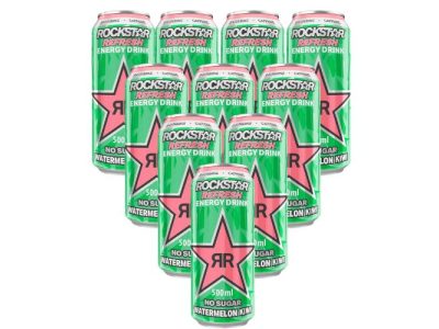 Bebida Energética Rockstar Sabor Sandía Kiwi x12