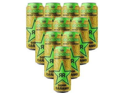 Bebida Energética Rockstar Sabor Cáñamo x12