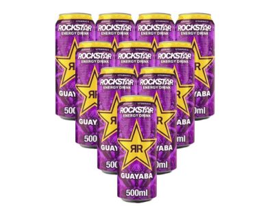 Bebida Energética Rockstar Sabor Tropical Guava x12