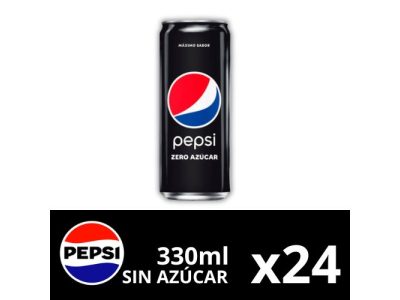 Latas de Pepsi MAX Sin Azúcar x24