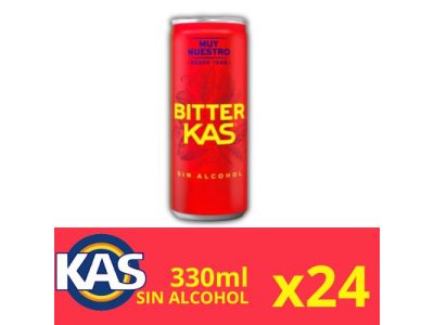 Latas de Bitter Kas sin Alcohol x24