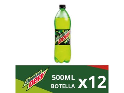 Botellas de Mountain Dew Sin Azúcar x12