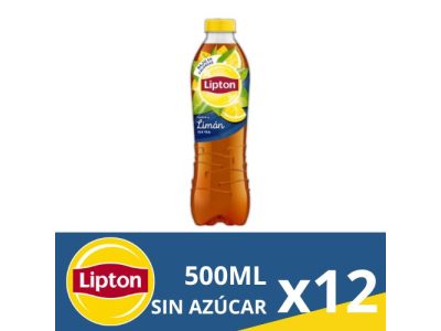 Botellas de Lipton Té Frío Sin azúcar x12