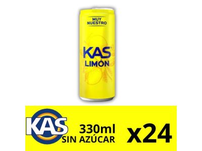 Latas de Kas Sabor Limón Sin Azúcar x24