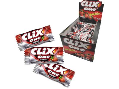 Chicles de Fresa Clix sin azúcar x200