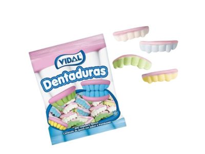 Dentaduras de Colores Golosinas Vidal x250