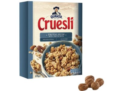 Cereales Cruesli Frutos Secos Quaker  375gr x6