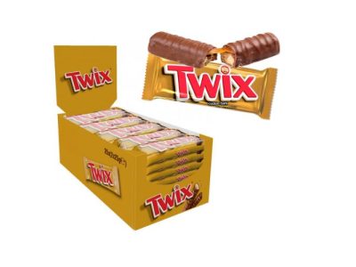 Barras de Chocolate Rellenas de Caramelo Twix x25