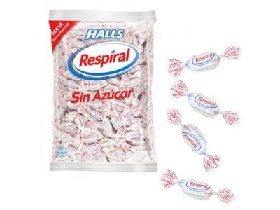 Caramelos Eucalipto Mentol Sin Azúcar Halls Respiral 1kg