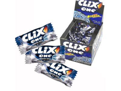 Chicles sabor Menta Azul Clix sin Azúcar x200