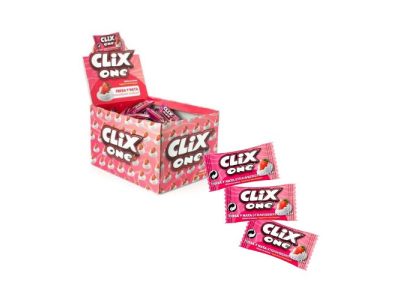 Chicles Sabor Fresa y Nata Clix sin Azúcar x200