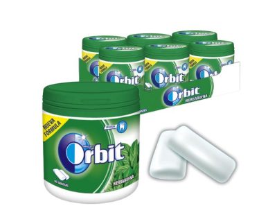 Botes de Chicles Grageas Hierbabuena Orbit Sin Ázucar x6