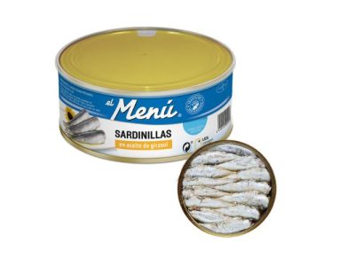 Piezas de Sardinillas en Aceite de Girasol El Menu 990 gr