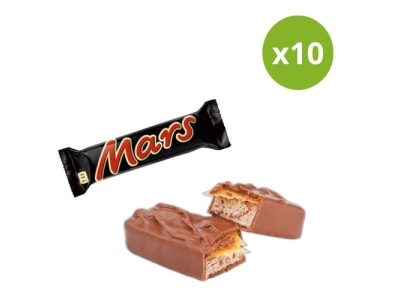 Barrita Mars Recubiertas de Chocolate x10