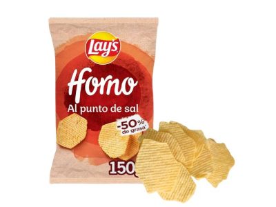 Patatas Lays Horno al Punto de Sal 150gr. x5