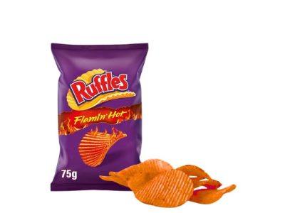 Patatas Fritas Picantes Ruffles Flamin Hot 75gr. x5