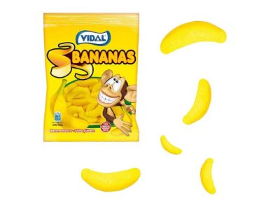 Bananas Recubiertas de Azúcar Golosinas Vidal x14