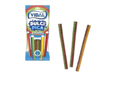 Regalices de Azúcar Dulcipica Multicolor Golosinas Vidal x14