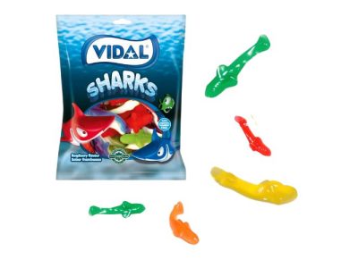 Gominolas de Tiburones Brillo Golosinas Vidal x14