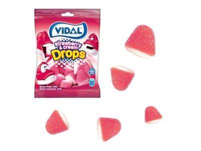 Gominolas Besos de Fresa y Nata Golosinas Vidal x14