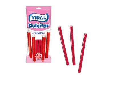 Regalices Brillo Dulcitar de Fresa Golosinas Vidal x14