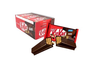 Barritas de Barquillo Kit Kat Recubiertas de Chocolate Negro x24