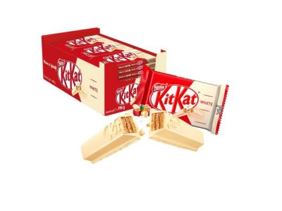 Barritas de Barquillo Kit Kat Recubiertas de Chocolate Blanco x24