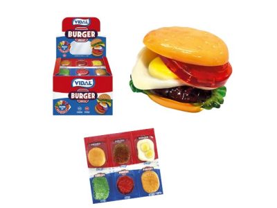 Hamburguesa de Gelatina Burguer Jelly Golosinas Vidal x11