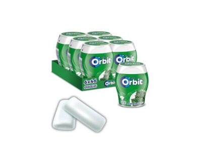 Chicles Orbit Bote Hierbabuena Verde Sin Azúcar x6 