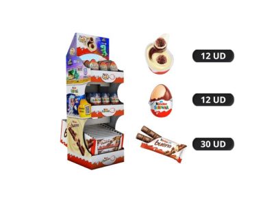 Expositor de Huevos de Chocolate y Kinder Bueno Bareca x54