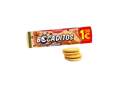 Bocaditos Galletas Rellenas de Crema Sabor Cappuccino de Cuétara x15