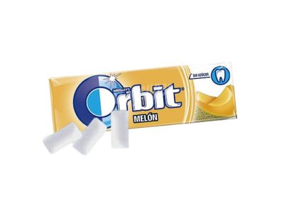 Chicles Orbit Sabor Melón Grageas Sin Azúcar x30