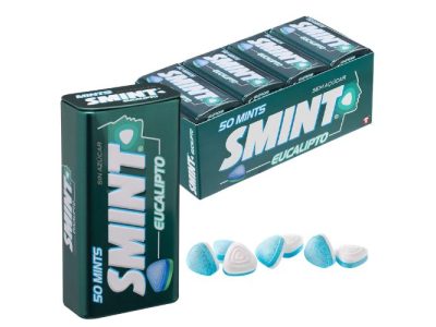 Caramelos Lata Smint Sabor Eucalipto Sin Azúcar x12